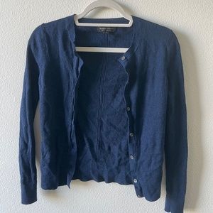 Banana Republic 100% wool blue cardigan